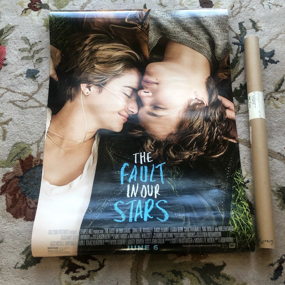 The Fault in Our Stars Original Movie Poster Hung in Theater